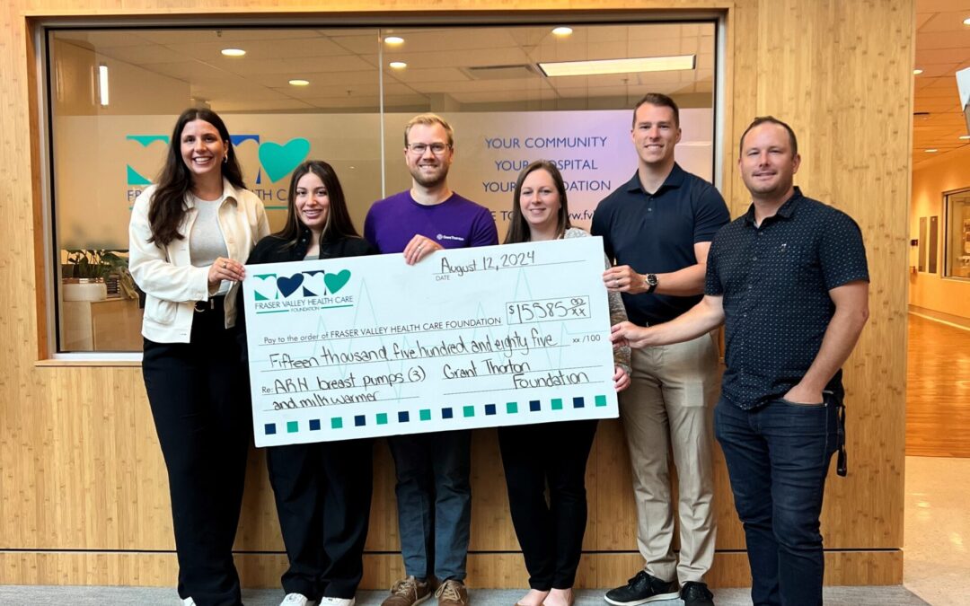 Grant Thornton Foundation Make $15,585 Donation to Abbotsford Regional Hospital’s Pediatric amd Maternity Unit