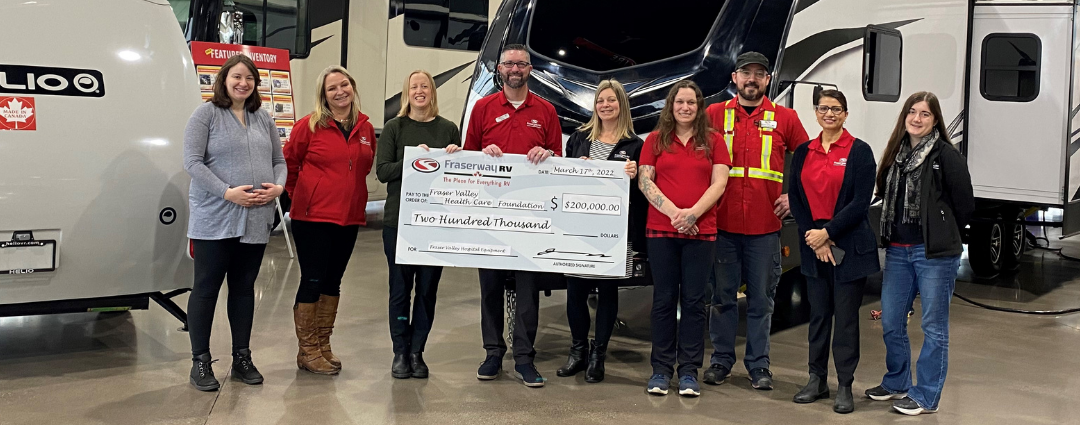 Fraserway RV continues support of health care in the Valley.